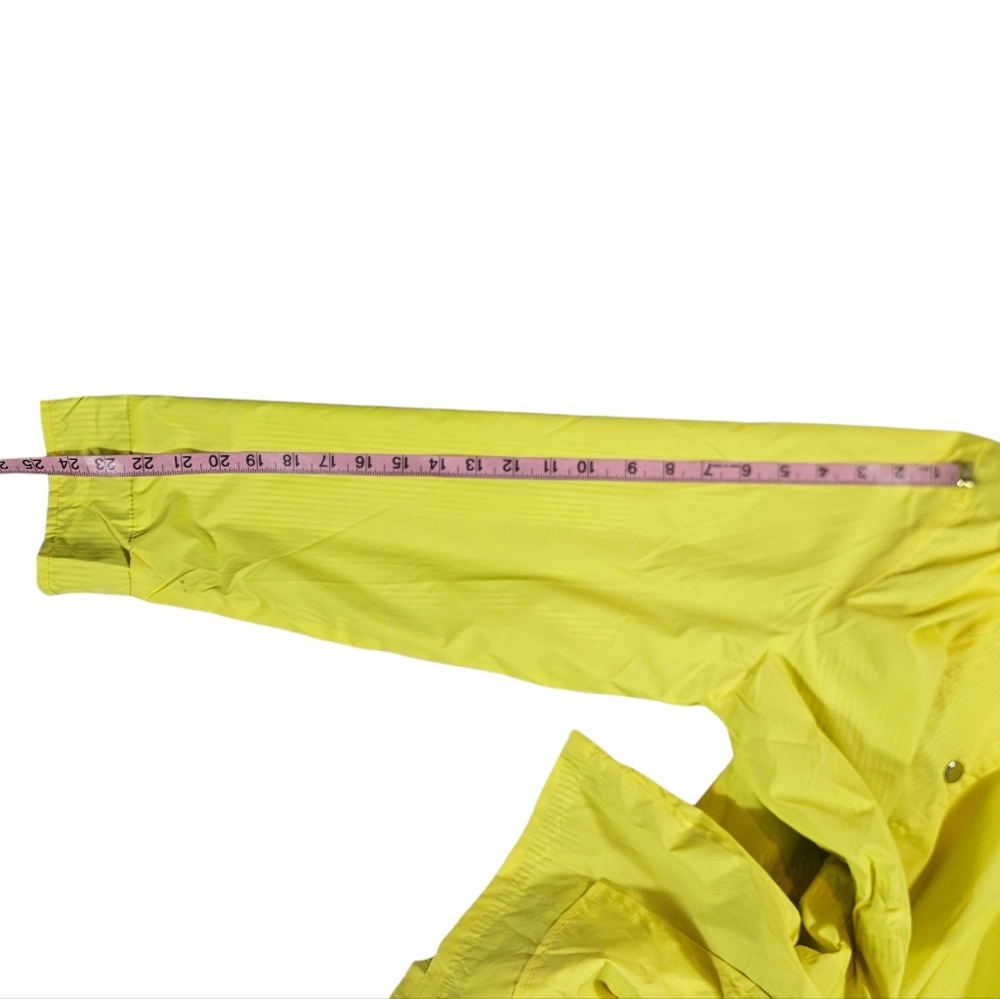 FISOUL Yellow Rain Coat Sz XXL Removable Hood Striped Lining Water-Resistant NWT - Picture 16 of 16